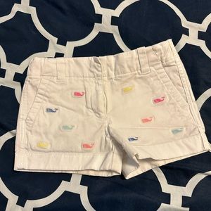 Vineyard Vines Toddler girls shorts with Signature whale logo